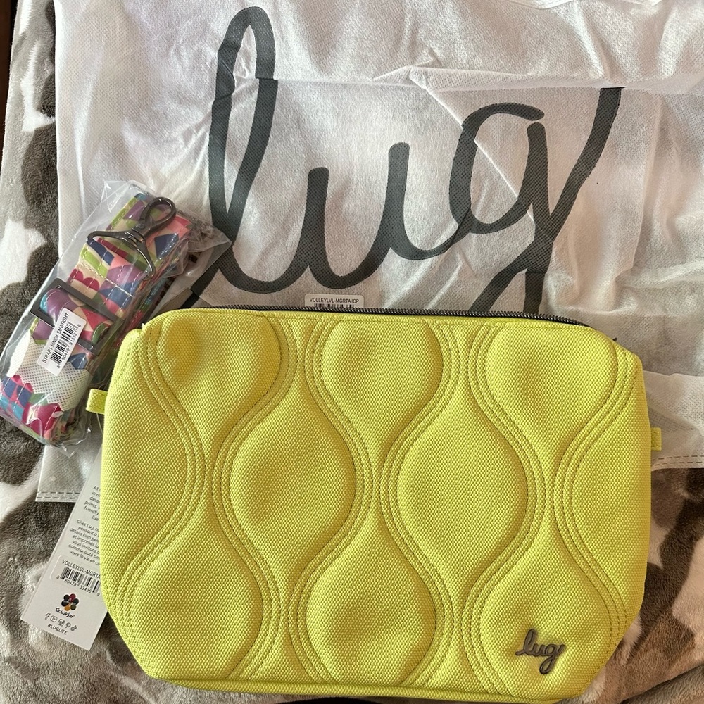 LUG NWT Volley Matte Lux VL Margarita with (2) Lug purse straps.